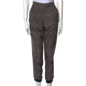 Barneys New York Black and Gray Patterned Joggers